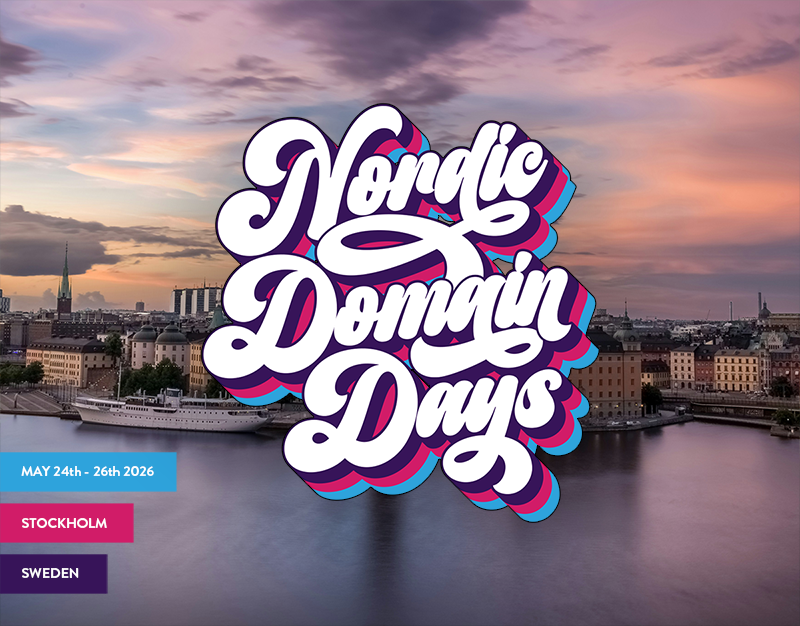 Nordic Domain Days - May 24th-26th 2026, Stockholm, Sweden